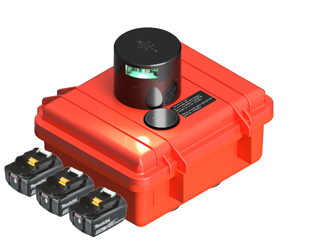 Portable Nav Light - Orange Pelicase Portable Nav Light - Orange Pelicase